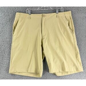 Dixxon Flannel Co Chino Shorts Mens 40 Tan Heathered Flat Front Casual